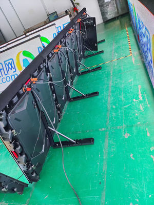Εργοστάσιο Shenzhen επίδειξης των τηλεοπτικών οθόνης των υπαίθριων οδηγήσεων γραφείου στυπτηριών κύβος-περίπτωσης αθλητικής επίδειξης πολυ οθόνης οδηγήσεων περιμέτρου
